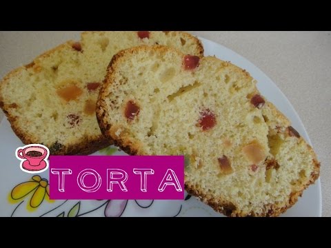 Torta de frutas confitadas