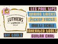Guitar Making Advice Tips And Tricks Luthiers Lunch Break Episode 8