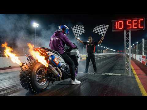 I ride the fastest scooter in the world! 10 seconds for a quarter mile 🤯