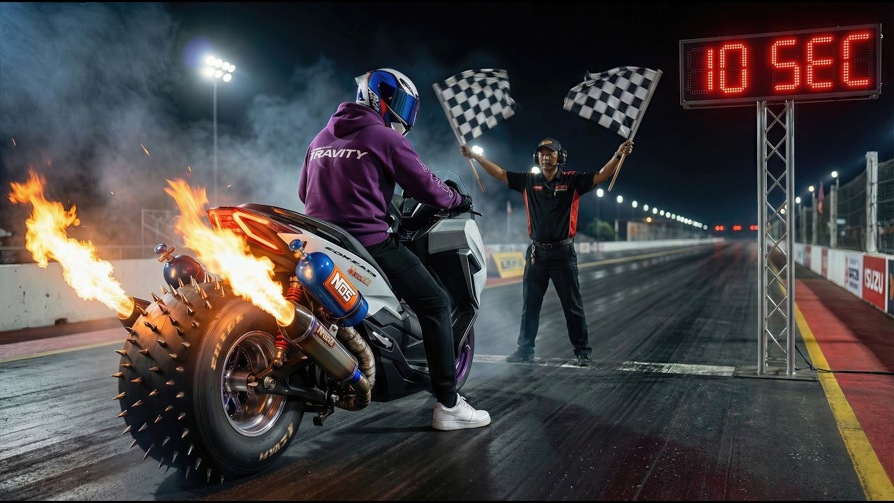 Ich fahre den schnellsten Roller der Welt! 10s auf 1/4 Mile 🤯