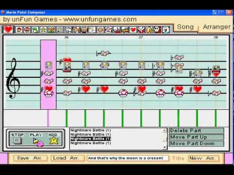 Mario Paint: Nightmare Battle-Kirby's Adventure