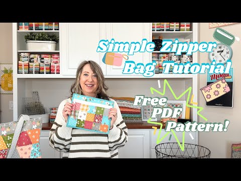 Free Simple Zipper Bag Pattern and Tutorial
