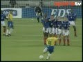 Roberto Carlos, Brésil, France mémorable match, un coup franc but.