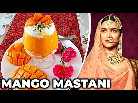 Mango Mastani Shake | Bajirao Mastani inspired Recipe with Vanilla Icecream | Mango cream