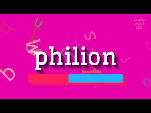 How to say "philion"! (High Quality Voices)