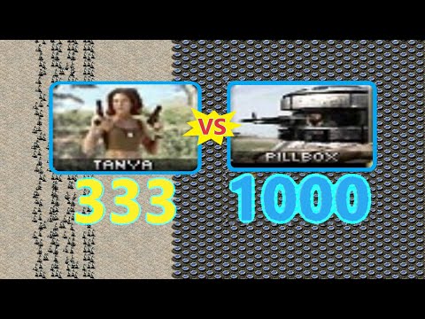 Tanya vs PILLBOX - Massive Battle - Red Alert 2