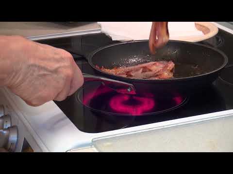 Bacon with Canadian Maple Syrup for breakfast . TG Productions