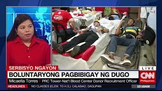 CNN Philippines Interview | How to donate blood | Philippine Red Cross - National Blood Center
