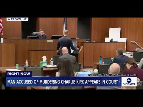 Man accused of murdering Charlie Kirk appears in court for preliminary hearing: LIVE