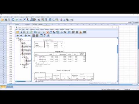 Durchführen einer einfaktoriellen ANOVA mit wiederholten Messungen in SPSS
