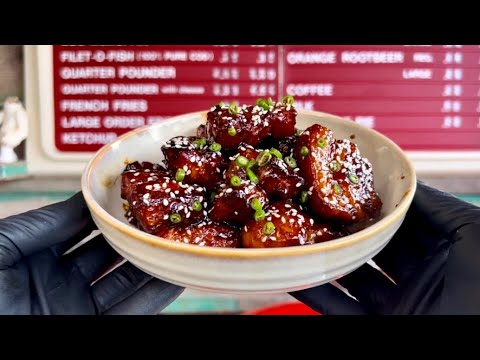 Air Fryer Chinese Hoisin Pork Belly Bites