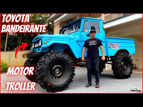 1977 TOYOTA BANDEIRANTE "MONSTER PROJECT" TROLLER ENGINE, TRUCK TURBINE, 42-INCH TIRES, GIANT