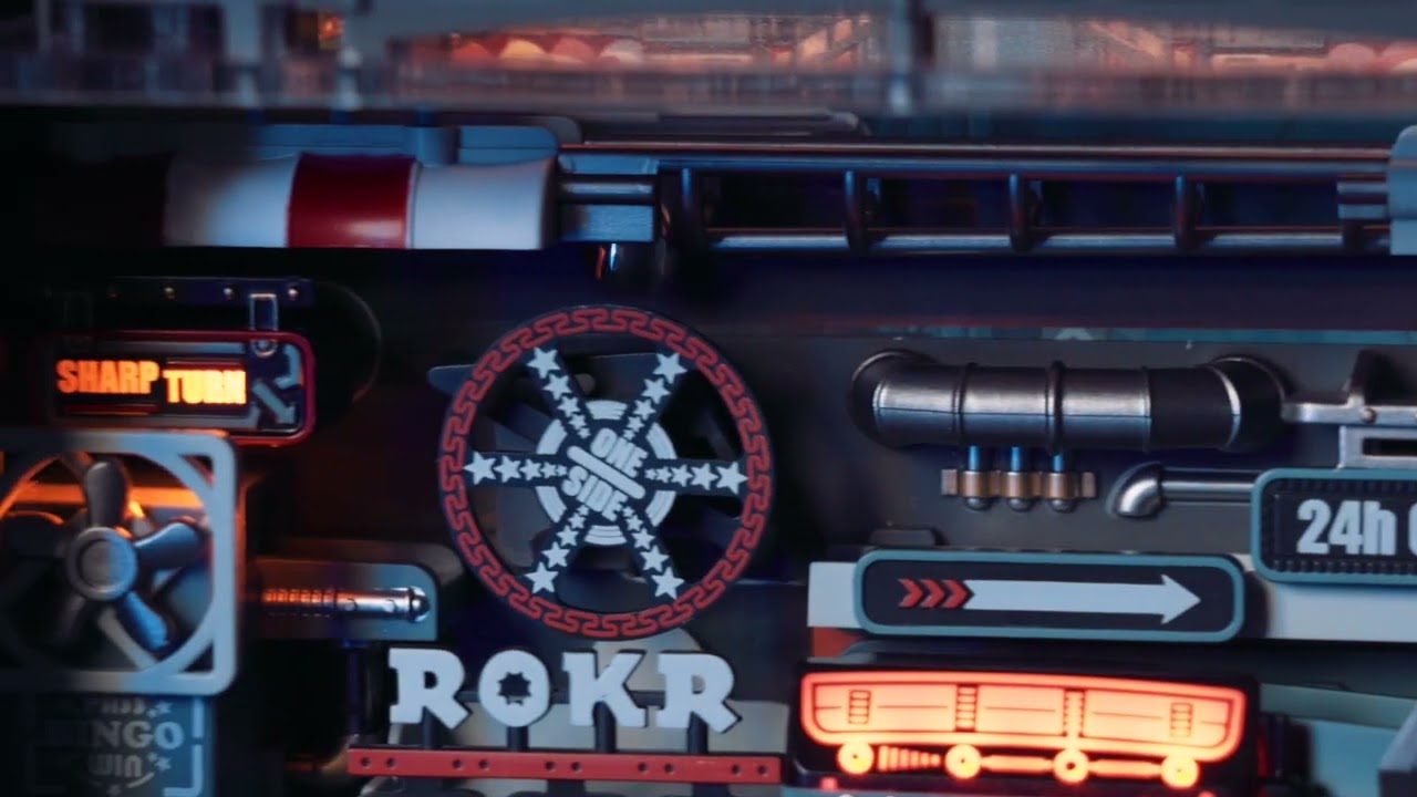 RoboTime 3D mechanická skládačka kuličkové dráhy Město minulosti