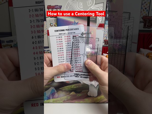 Vídeo relacionado con HD-GEAR Centering Tool Pro - Kit de clasificación de tarjetas Pokémon PSA en blanco y negro para tarjetas de tamaño estándar