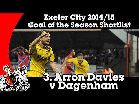 Goal of the Season Shortlist: 3 – Arron Davies v Dagenham & Redbridge | Exeter City Football Club