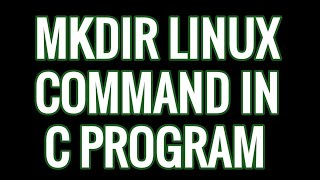 Implement mkdir linux command in C program