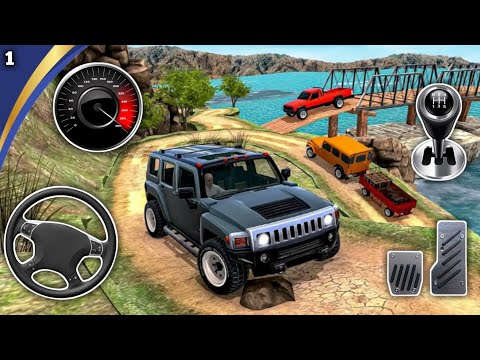 😱 Offroad Jeep Driving Simulator 3D - Real 4x4 Hummer Luxury SUV Driver - Android GamePlay #1