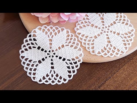 Crochet Flower Motif Pattern Crochet Doily EASY Tutorial  How to crochet