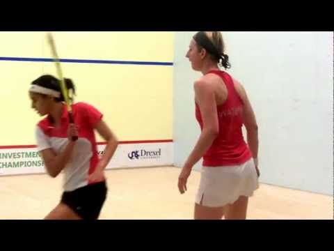 US Open 2012 Squash 5- el Tayeb (Egypt) v. Waters (England), Game 5 video by Sarah Cortes