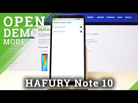How to Enable Demo Mode on HAFURY Note 10 – Use Demo Mode