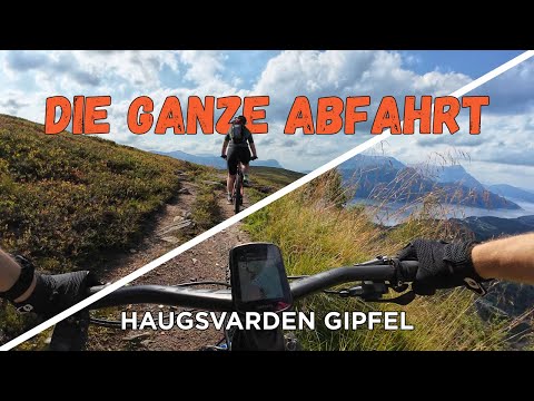 MTB Norwegen: Komplette Abfahrt vom Haugsvarden Gipfel