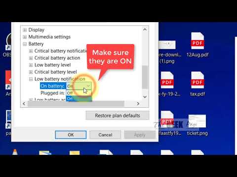 Windows 10 Laptop shuts off without low battery warning Fix