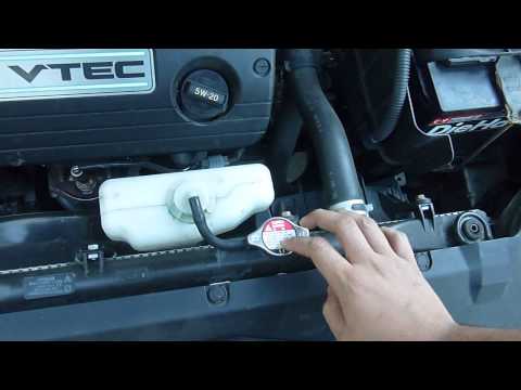 2003-2007 Honda Accord Radiator Coolant Plug Location+Tips