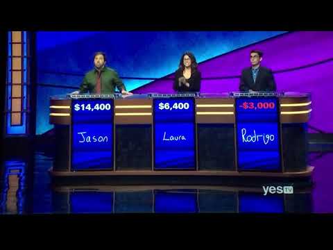 Double Jeopardy Season 36, Jason Zuffranieri’s 12TH GAME: $7,000 WAGER on 2nd Daily Double (9/16/19)