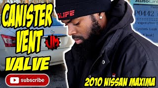 How To Replace Canister Vent Valve 2009-2015 Nissan Maxima Altima P0442