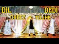 Dil Cheez Tujhe Dedi Dance Performance | Mehndi | Wedding | Ameen & Rahena | Airlift