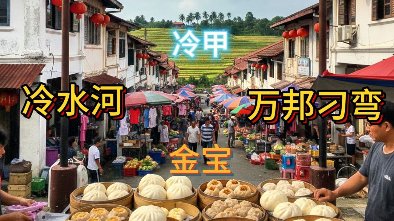 路过Drive thru车拍冷水河（Cold Stream）/ 冷甲 （Langkap) / 桂花村 （Mambang Di Awan) / 金宝（Kampar）