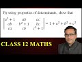 Class 12 Maths By Using Properties Of Determinants R B Classes