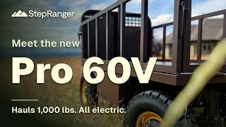 The electric micro-truck that hauls 1,000 lb — StepRanger Pro 60V