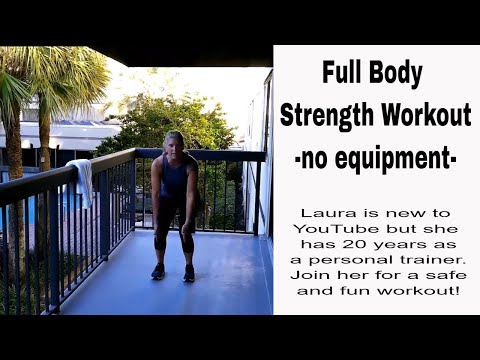 burn calories with this no equipment STRENGTH WORKOUT| personal trainer led workout for total body