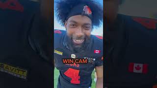 BC Lions WIN CAM Touchdown Kelowna vs Edmonton #bclions #cfl #wincam