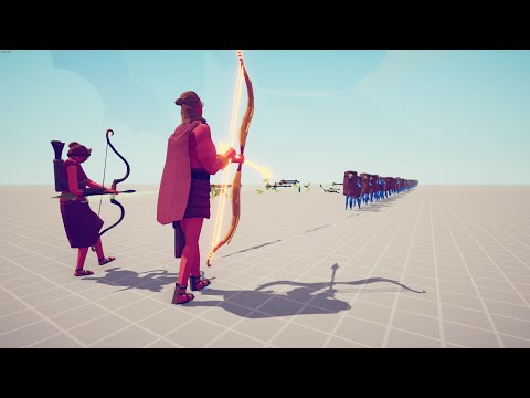 🔥 APOLLO & ARTEMIS vs LINE of UNITS Totally Accurate Battle Simulator TABS 🔥