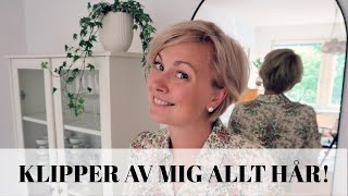 KLIPPER AV MIG ALLT MITT HÅR! NY FRISYR inför HÖSTEN 2020 //PIXIE HAIRCUT //Stina Möllstam