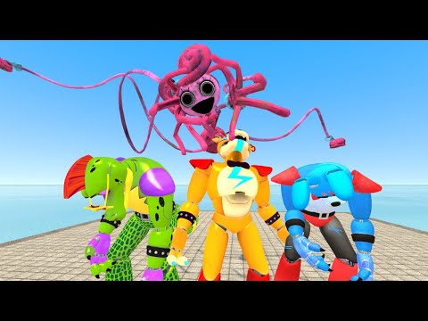 MOMMY LONG LEGS EATS CHICA BONNIE AND FREDDY FNAF and Poppy playtime animation