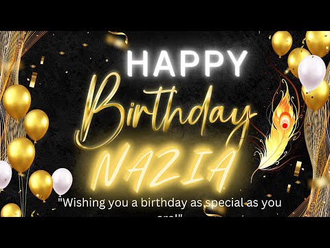 Happy Birthday Nazia 🥳| Happy Birthday To You Nazia 🎁🎂| Birthday music | whatsapp status | Dj music