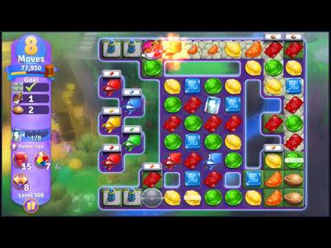 Wonka's World of Candy Level 508 - NO BOOSTERS + FULL STORY 🍫 | SKILLGAMING ✔️