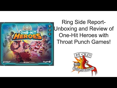 Ring Side Report-Board Unboxing and Game Review of One-Hit Heroes