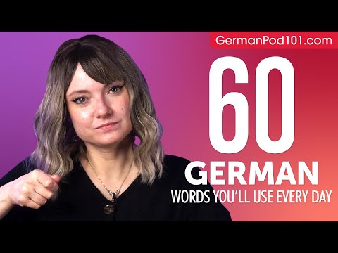 60 German Words You'll Use Every Day - Basic Vocabulary #46