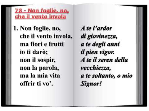 78 Non foglie, no, che il vento invola - Innario Chiesa Cristiana Avventista del Settimo Giorno 2014