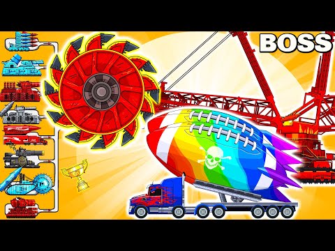 MEGA BOSS vs MEGA TANK Takes on New Look Tank in EPIC CARTOON BATTLE