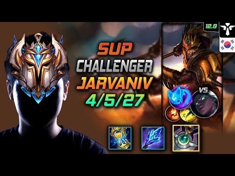 Challenger Jarvan IV Support vs Senna - 챌린저 서폿 자르반 4세 월석 콩콩이 - LOL KR 12.9