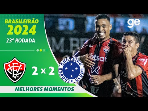 Gols e lances de Vitória x Cruzeiro