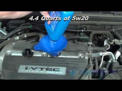 Oil Change & Filter Replacement Honda Accord 2003-2007