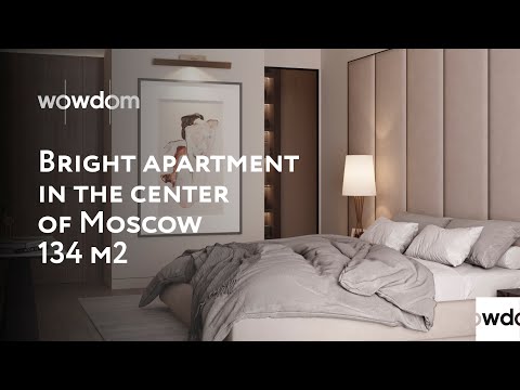 Bright apartment in the center of Moscow 134 m2