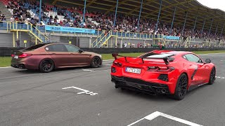 Modified Cars Drag Racing - M5 F90 Competition vs Corvette C8 vs Huracan STO vs CLS63 S AMG vs 9FF