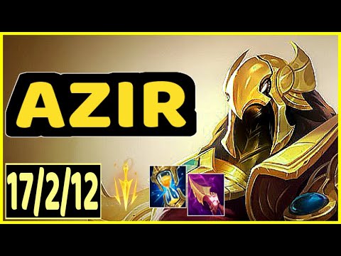 AZIR VS DIANA - 17/2/12 KDA MID GAMEPLAY